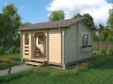 Садовый домик 4,5 × 4 м