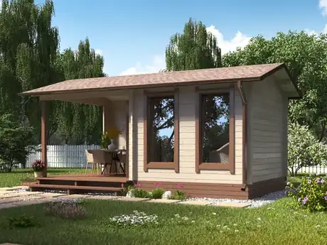 Садовый домик 6 × 3,5 м